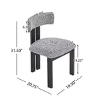 Christopher Knight Home Astura Iron Frame Upholstered Dining Chairs (Set of 2)