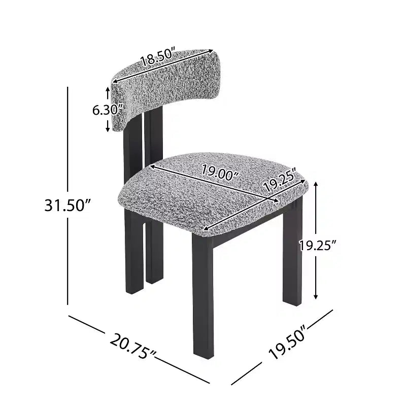 Christopher Knight Home Astura Iron Frame Upholstered Dining Chairs (Set of 2)