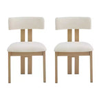 Christopher Knight Home Astura Iron Frame Upholstered Dining Chairs (Set of 2)
