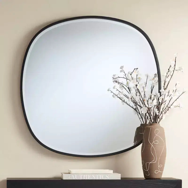 Specchio da parete Uttermost Webster 34 con cornice nera