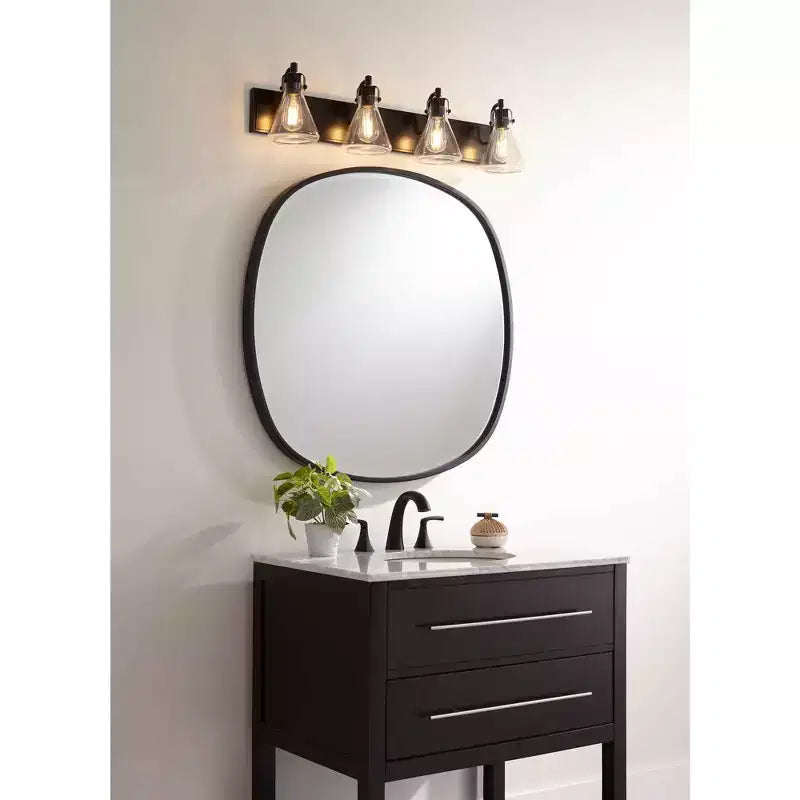Specchio da parete Uttermost Webster 34 con cornice nera