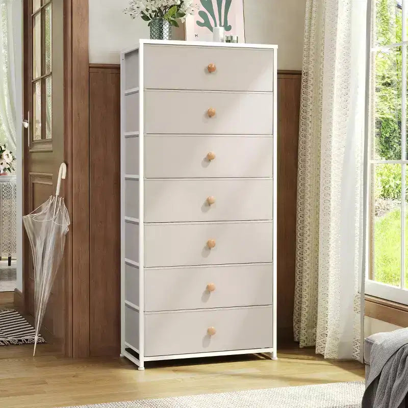 Crestlive Products 7 Drawers dressers for bedroom Chest Furniture Storage Tower Organizer Unit for Bedroom