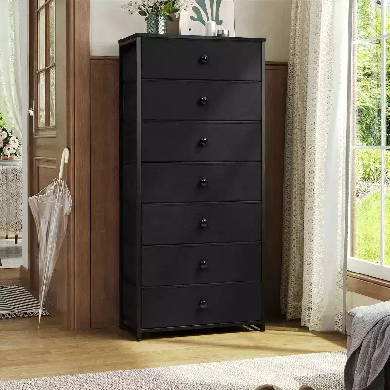 Crestlive Products 7 Drawers dressers for bedroom Chest Furniture Storage Tower Organizer Unit for Bedroom