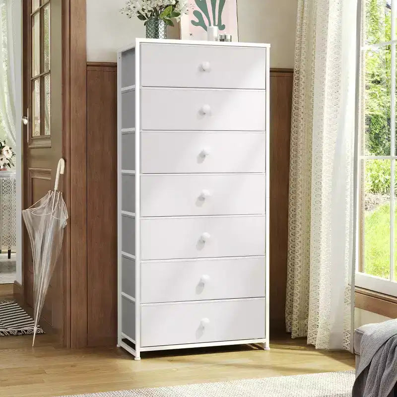 Crestlive Products 7 Drawers dressers for bedroom Chest Furniture Storage Tower Organizer Unit for Bedroom