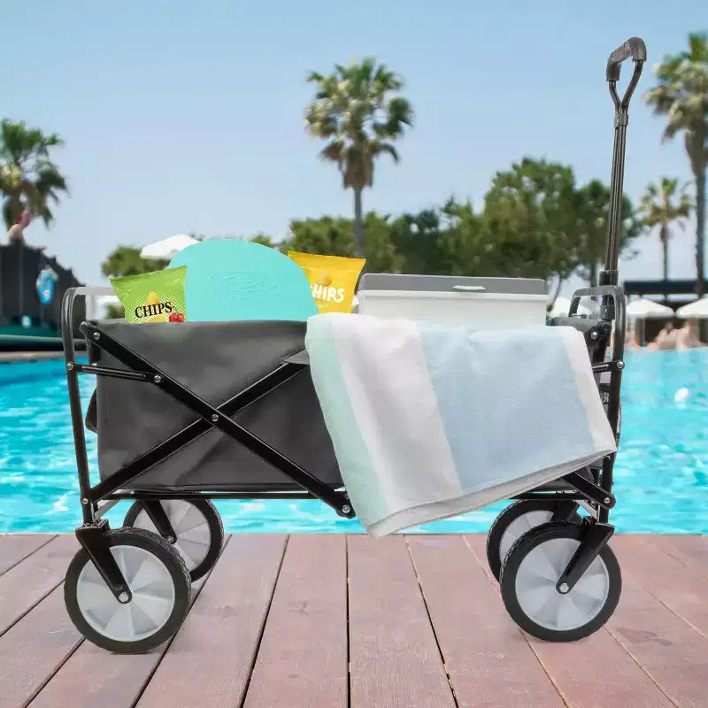 Pure Garden Collapsible Wagon Folding Cart