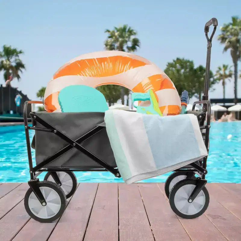 Pure Garden Collapsible Wagon Folding Cart
