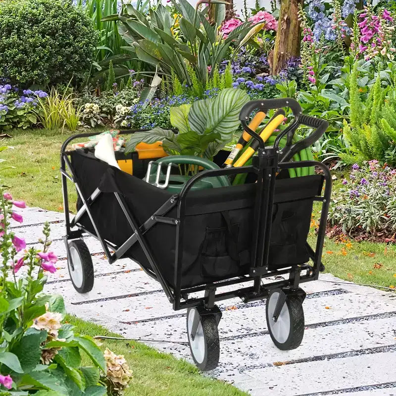 Pure Garden Collapsible Wagon Folding Cart