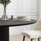PexFix 46 Round Solid Wood Dining Table Kitchen Tables