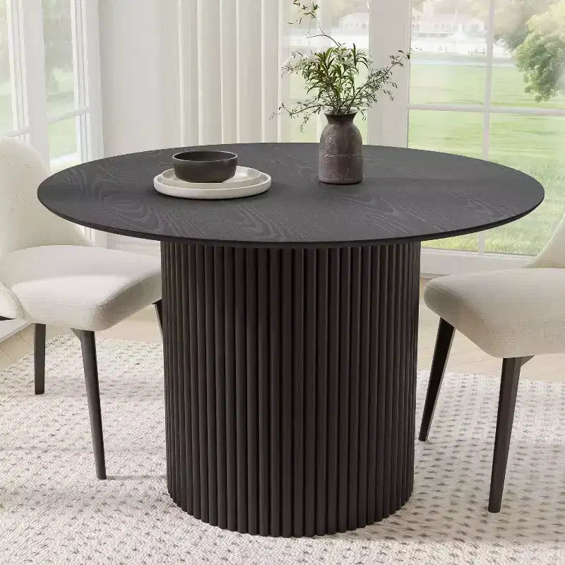 PexFix 46 Round Solid Wood Dining Table Kitchen Tables