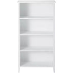 Kings Brand Furniture Libreria a 4 Ripiani in Legno Finitura Bianca