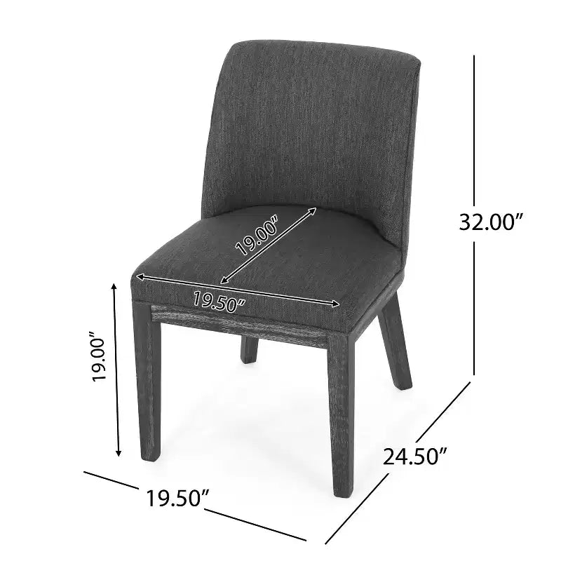 Christopher Knight Home Camas Contemporary Upholstered Wood Dining Chairs (Set of 2)