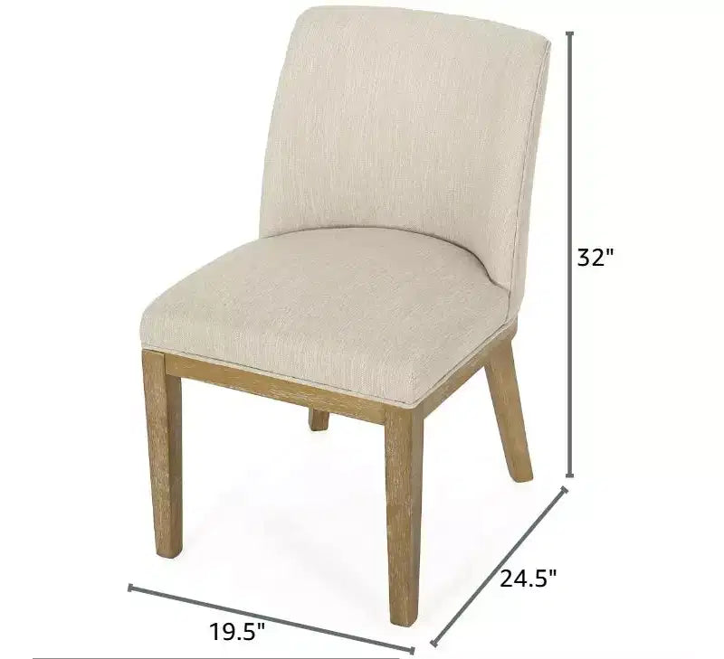 Christopher Knight Home Camas Contemporary Upholstered Wood Dining Chairs (Set of 2)
