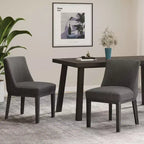 Christopher Knight Home Camas Contemporary Upholstered Wood Dining Chairs (Set of 2)