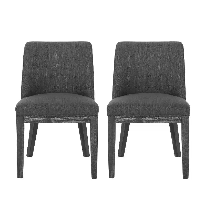 Christopher Knight Home Camas Contemporary Upholstered Wood Dining Chairs (Set of 2)