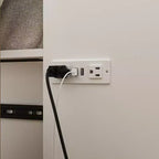 Famapy White Murphy Bed Bottom Pulley Mobile with Socket Sturdy and Durable