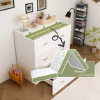 Famapy White Murphy Bed Bottom Pulley Mobile with Socket Sturdy and Durable