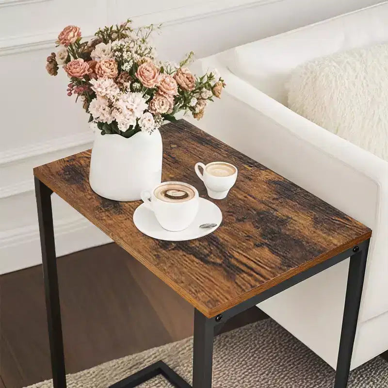 End Table Small Side Table Bed Side Table Side Table For Couch Mesitas Para Sala C Shape End Table
