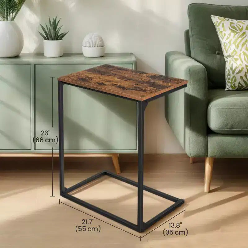 End Table Small Side Table Bed Side Table Side Table For Couch Mesitas Para Sala C Shape End Table
