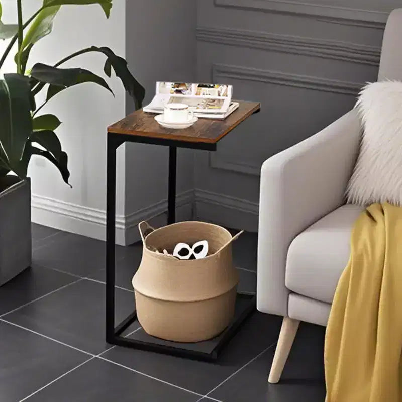 End Table Small Side Table Bed Side Table Side Table For Couch Mesitas Para Sala C Shape End Table