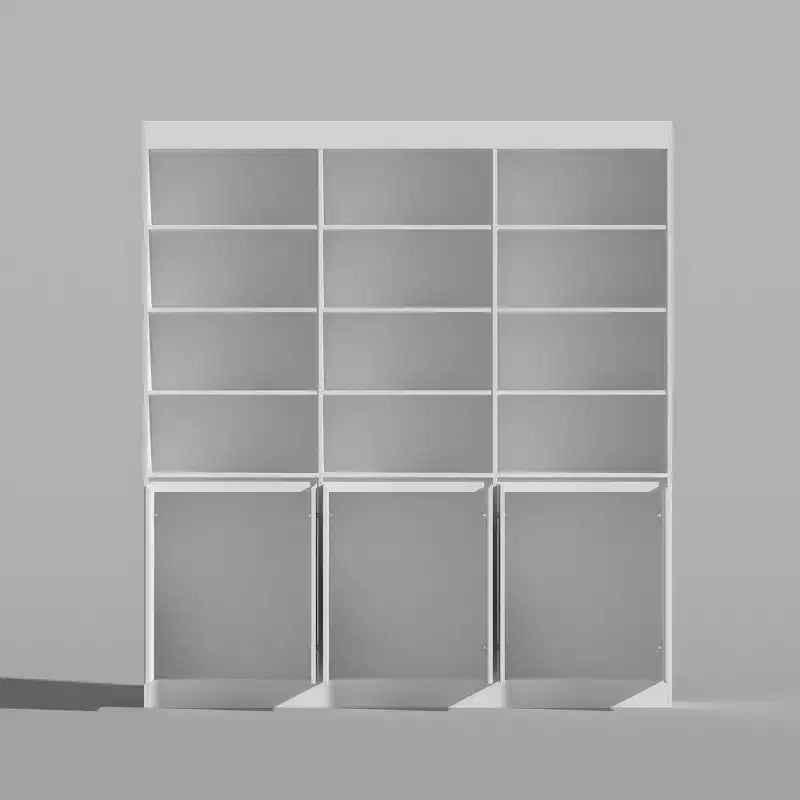Famapy White Large - scale Bookcase: Rich Storage Space in a Minimalist Design