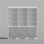 Famapy White Large - scale Bookcase: Rich Storage Space in a Minimalist Design