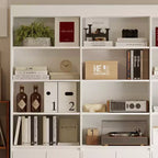 Famapy White Large - scale Bookcase: Rich Storage Space in a Minimalist Design