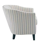 GDFStudio Hawthorne Poltrona Club Rivestita in Stile Contemporaneo con Borchie Decorative