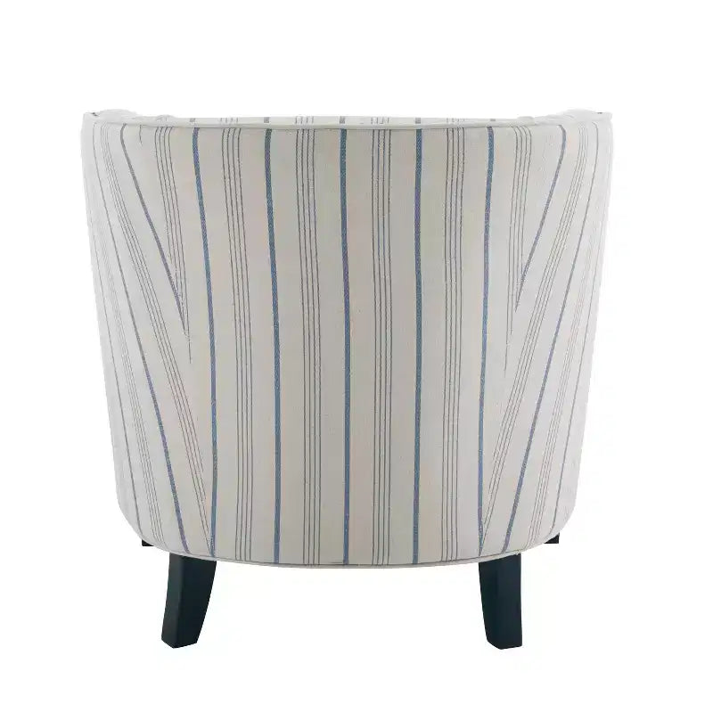GDFStudio Hawthorne Poltrona Club Rivestita in Stile Contemporaneo con Borchie Decorative