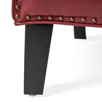 GDFStudio Hawthorne Poltrona Club Rivestita in Stile Contemporaneo con Borchie Decorative