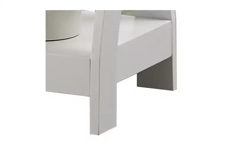 Kings Brand Furniture 3-Tier Wooden End Table with Shelves - Square Nightstand for Bedroom or Bookshelf