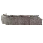 Divano modulare oversize 142W, Divano componibile Cloud imbottito per soggiorno -ModernLuxe