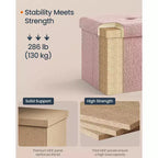 LEDREM Storage Ottoman Bench, Storage Chest, 15 x 30 x 15 Inches, End of Bed Bench, Load up to 660 lb