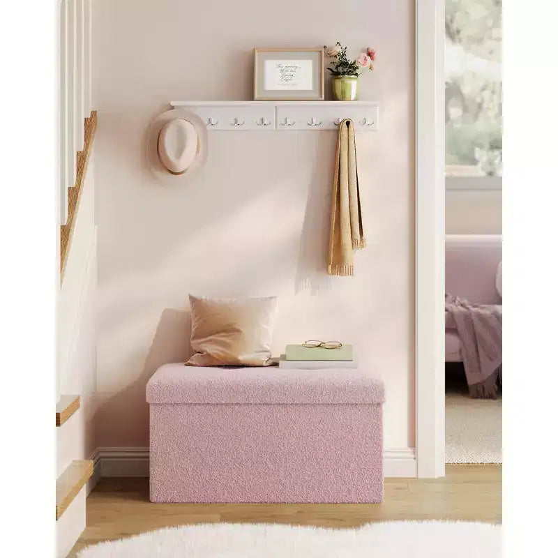 LEDREM Storage Ottoman Bench, Storage Chest, 15 x 30 x 15 Inches, End of Bed Bench, Load up to 660 lb