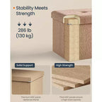 LEDREM Storage Ottoman Bench, Storage Chest, 15 x 30 x 15 Inches, End of Bed Bench, Load up to 660 lb