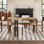 Christopher Knight Home Willow 5 Pieces Wood and Metal Upholstered Dining Set