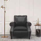 GDFStudio Dowd 36.50 Faux Leather Club Chair with Nailhead Trim