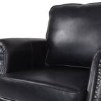 GDFStudio Dowd 36.50 Faux Leather Club Chair with Nailhead Trim