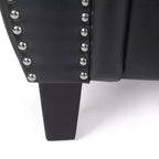 GDFStudio Dowd 36.50 Faux Leather Club Chair with Nailhead Trim