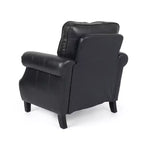 GDFStudio Dowd 36.50 Faux Leather Club Chair with Nailhead Trim