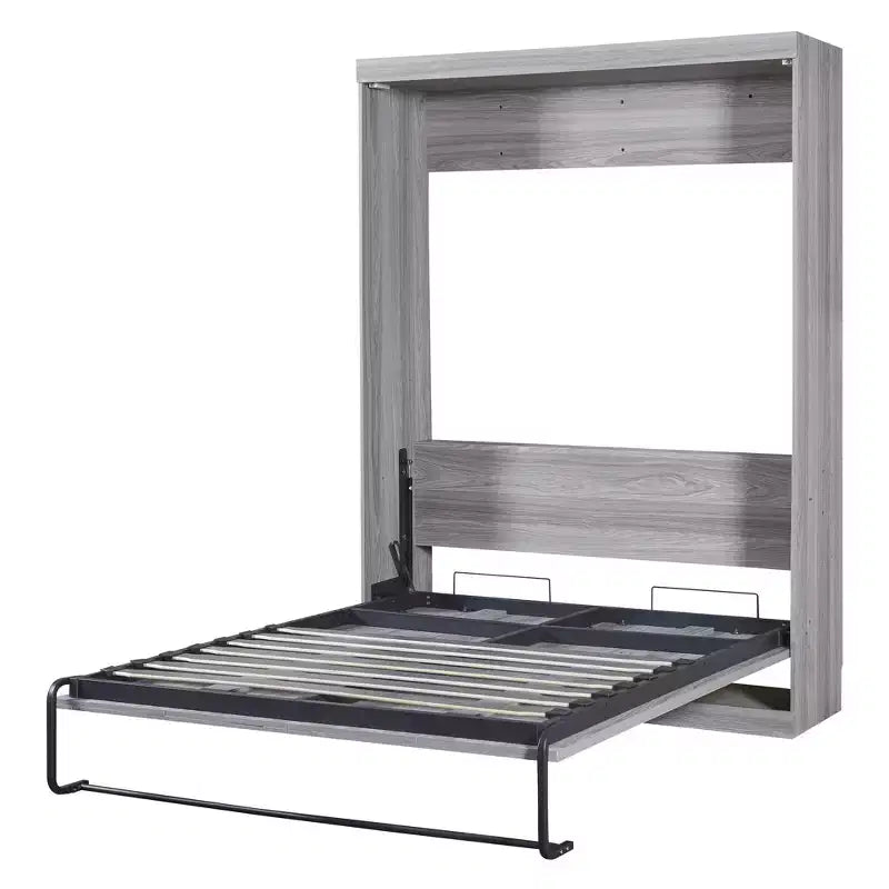 Letto a scomparsa/letto a muro Murphy matrimoniale/singolo, letto a scomparsa in legno, grigio - ModernLuxe