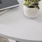 Tavolino rotondo in legno Modern Harmony di Roundhill Furniture