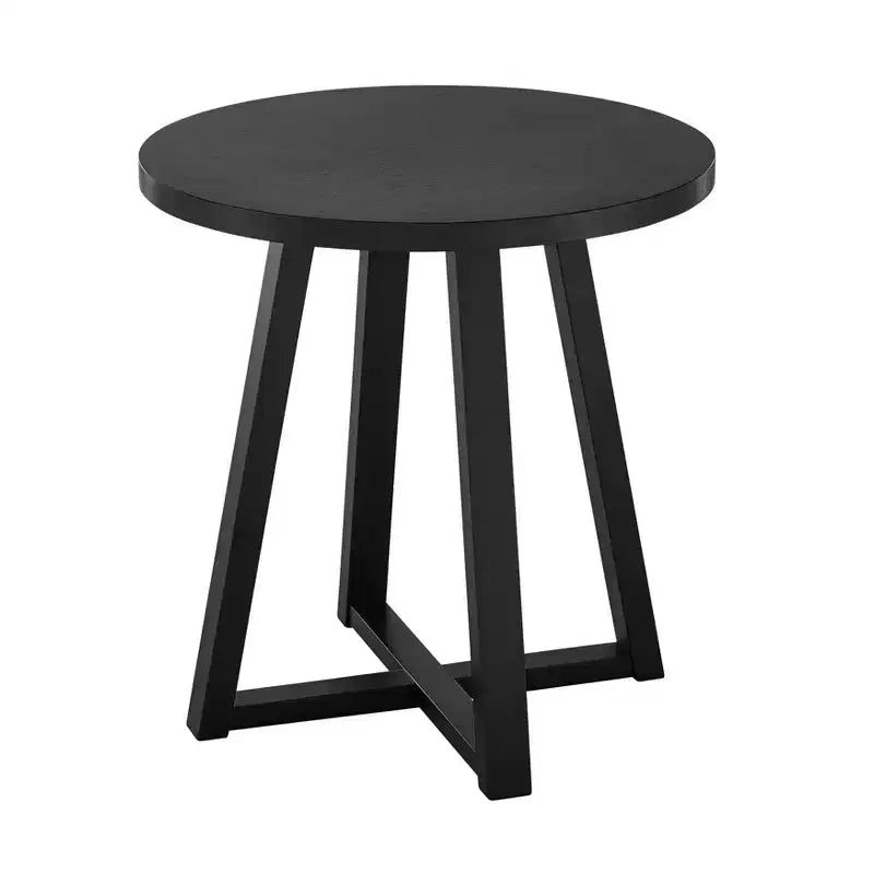Tavolino rotondo in legno Modern Harmony di Roundhill Furniture