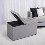 30 Storage Ottoman Bench, Ottoman with Storage, Ottoman Bench, Hold up to 660lb for Living Room