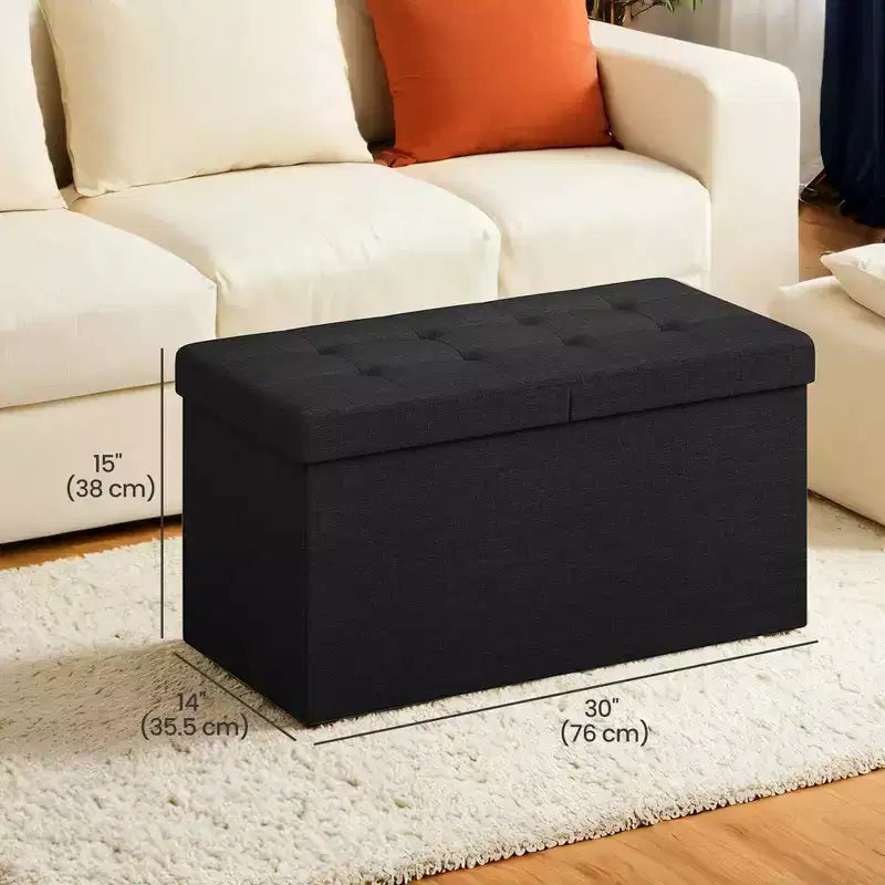 30 Storage Ottoman Bench, Ottoman with Storage, Ottoman Bench, Hold up to 660lb for Living Room