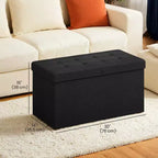 30 Storage Ottoman Bench, Ottoman with Storage, Ottoman Bench, Hold up to 660lb for Living Room