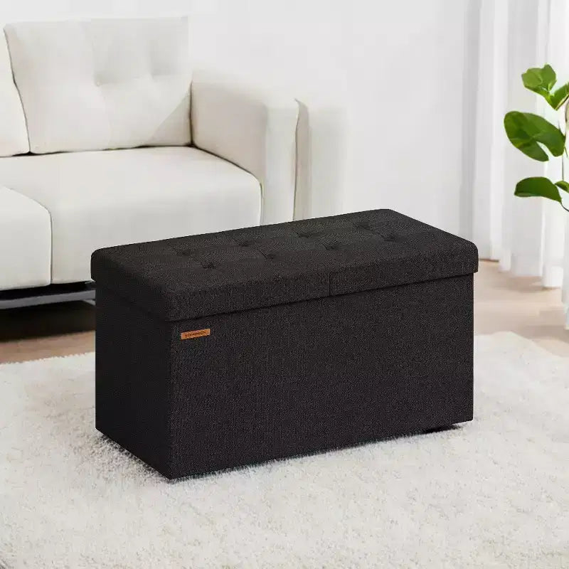 30 Storage Ottoman Bench, Ottoman with Storage, Ottoman Bench, Hold up to 660lb for Living Room