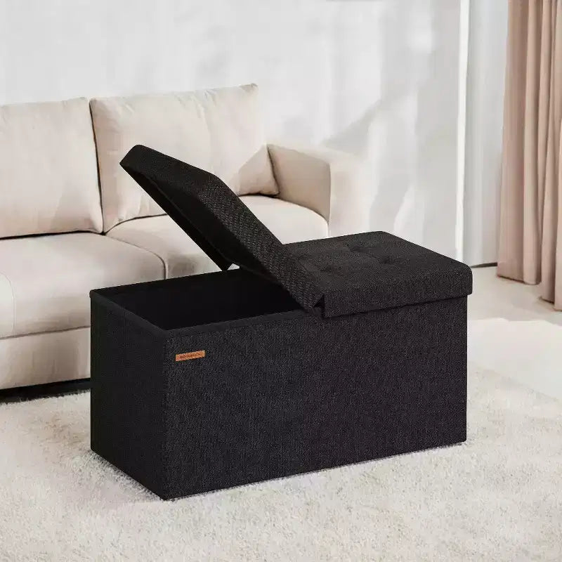 30 Storage Ottoman Bench, Ottoman with Storage, Ottoman Bench, Hold up to 660lb for Living Room