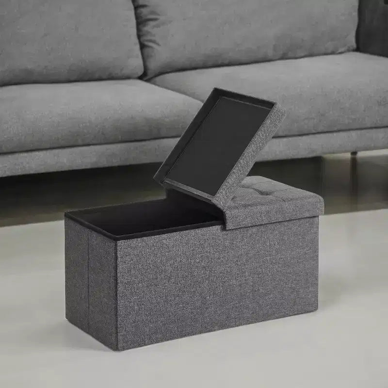 30 Storage Ottoman Bench, Ottoman with Storage, Ottoman Bench, Hold up to 660lb for Living Room