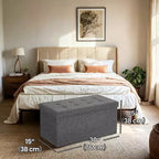 30 Storage Ottoman Bench, Ottoman with Storage, Ottoman Bench, Hold up to 660lb for Living Room