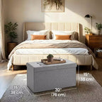 30 Storage Ottoman Bench, Ottoman with Storage, Ottoman Bench, Hold up to 660lb for Living Room